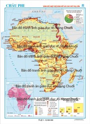 Bản đồ Châu Phi - Mật độ, dân số và các đô thị lớn